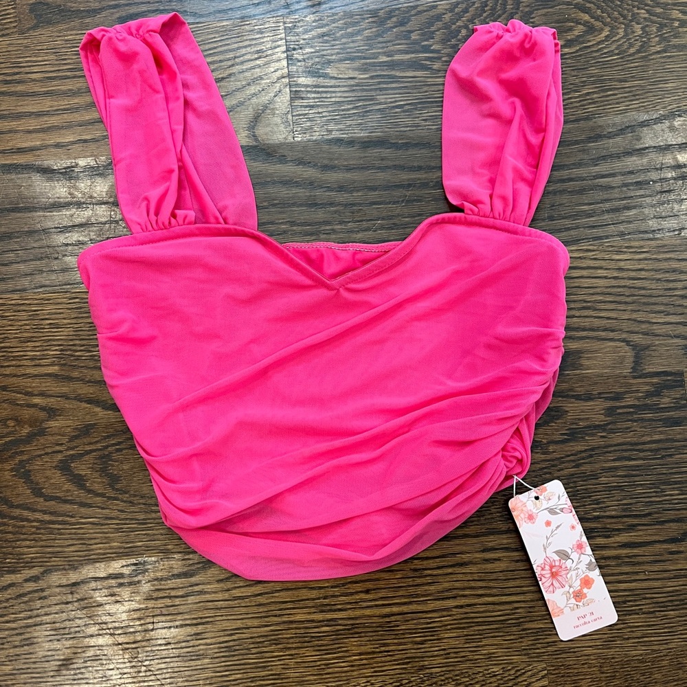 SHEIN Mod Pink Top